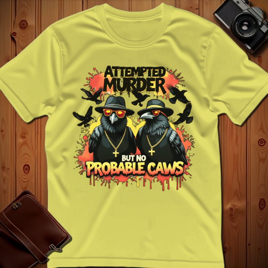 Crows Tee β Attempted Murder β Bold Vibrant Art