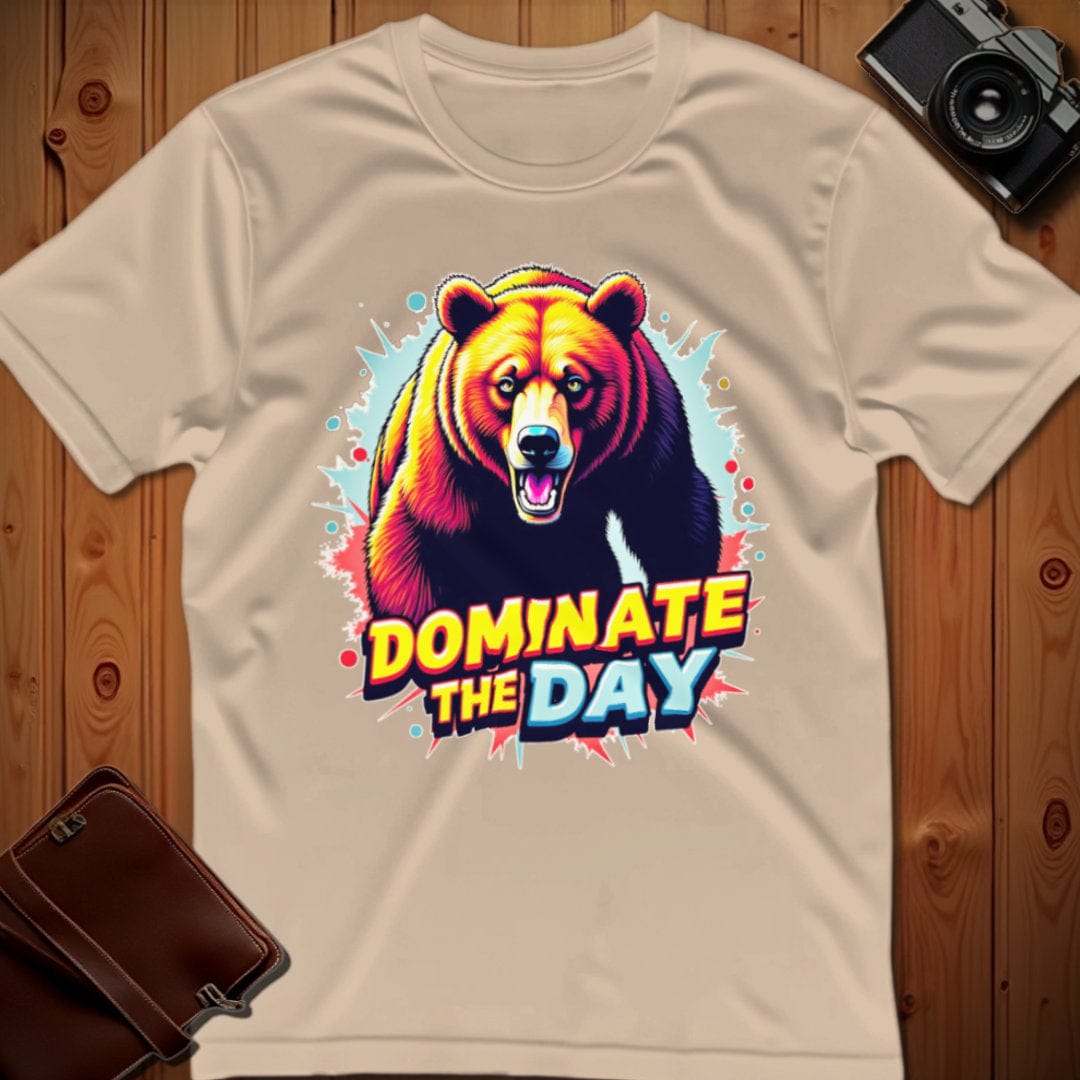 Bear Tee β Dominate the Day β Bold Vibrant Art