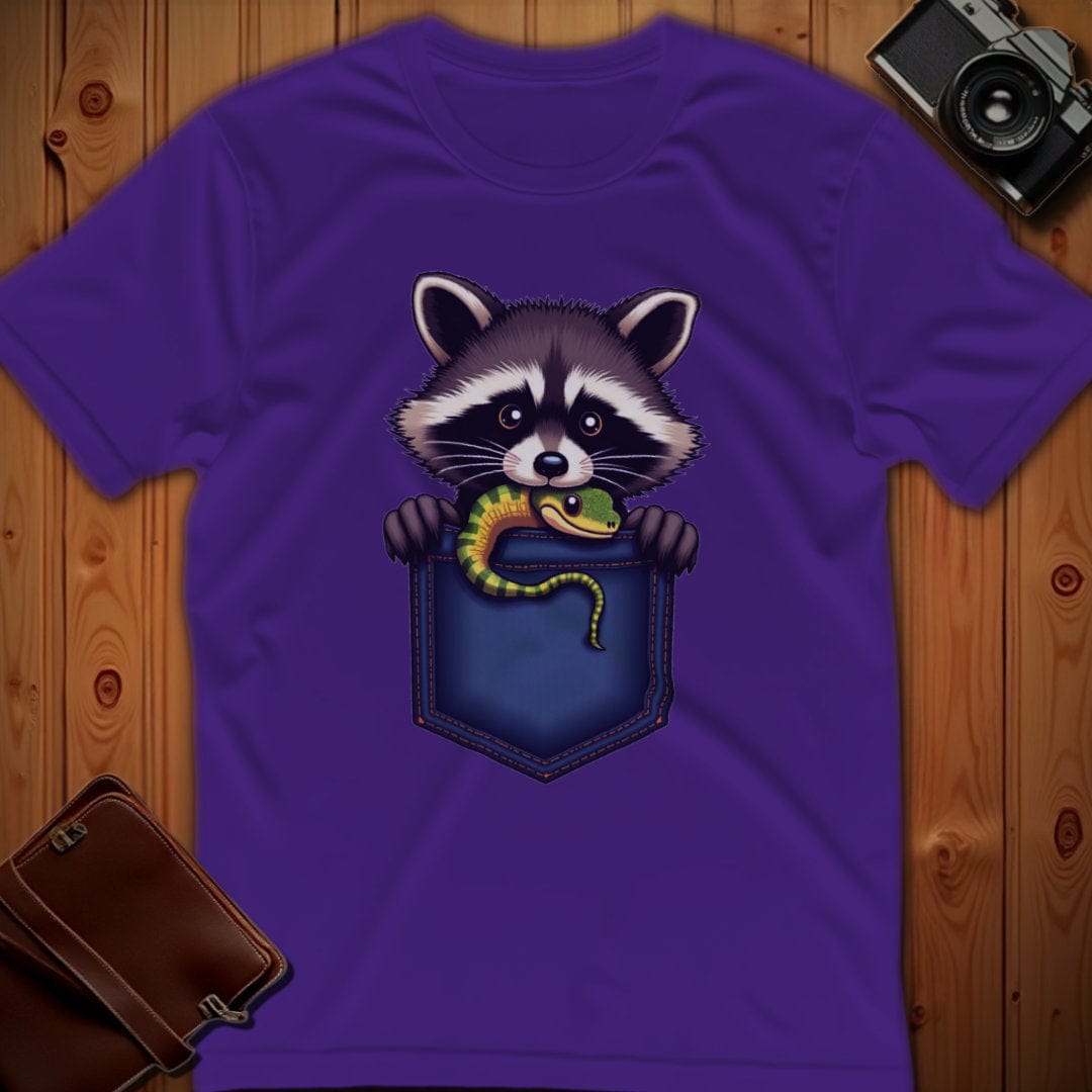 Racoon Tee β Pocket β Bold Vibrant Graphic | Outdoor Adventure