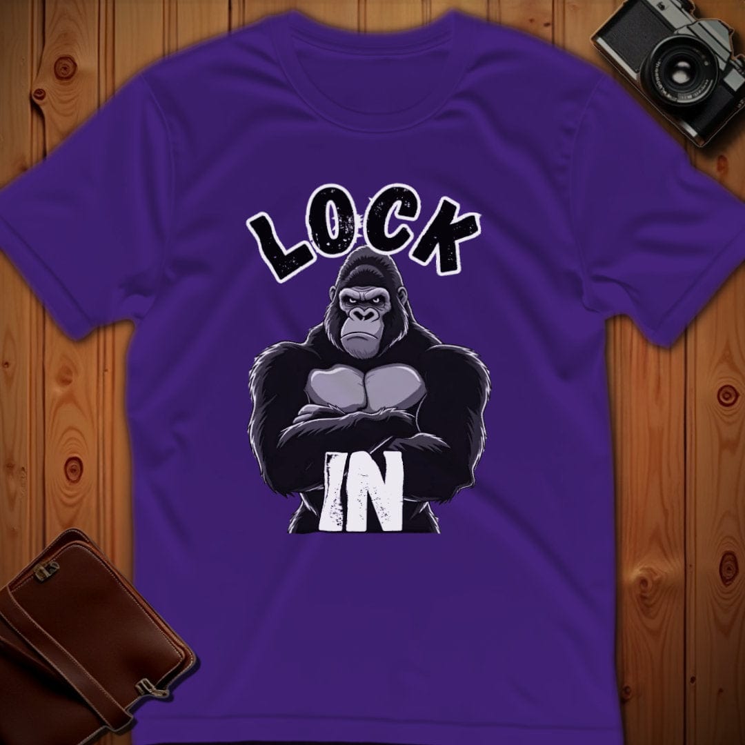 Gorilla Tee β Lock-In β Bold Vibrant Art | Weekend Casual Wear