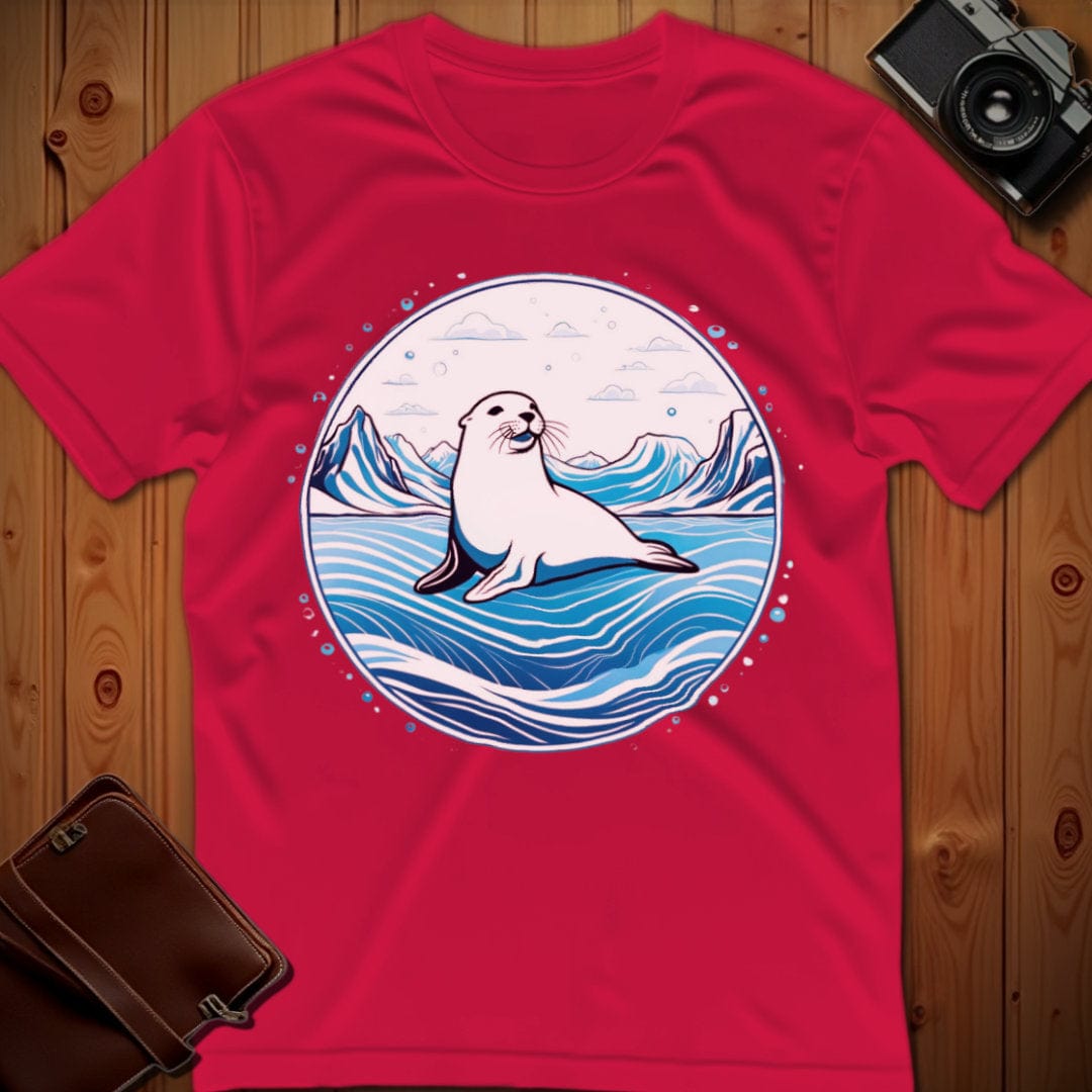 Seal T-Shirt β On Ice β Bold Vibrant Graphic | Lazy Day Outfit