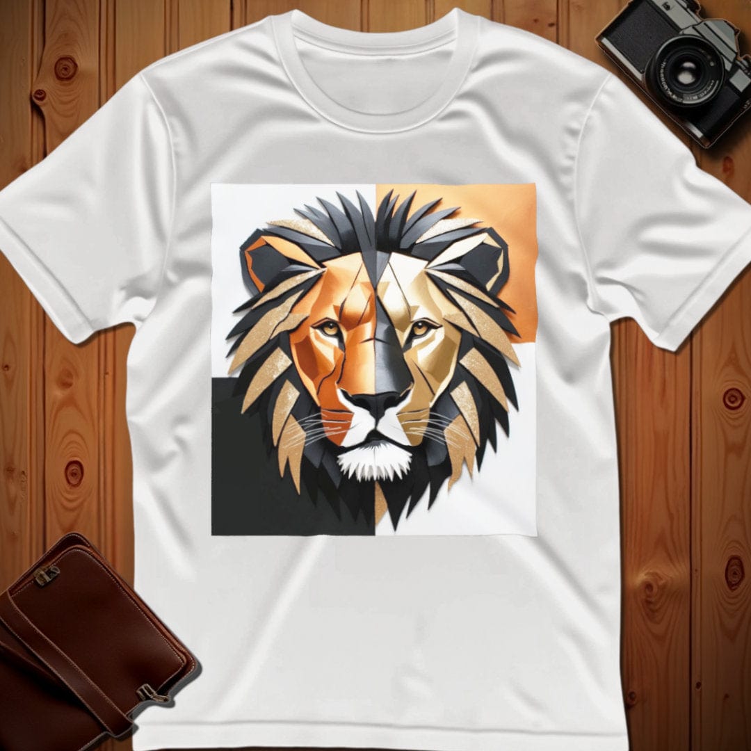 Lion Tee β Geometric β Bold Vibrant Art