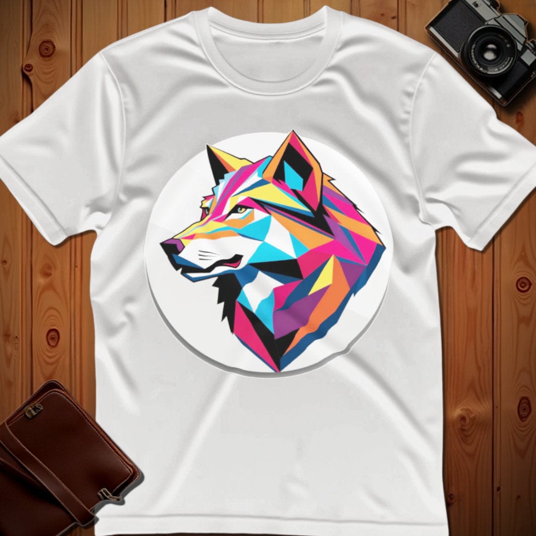 Wolf Tee β Geometric β Bold Vibrant Art | Weekend Casual Wear
