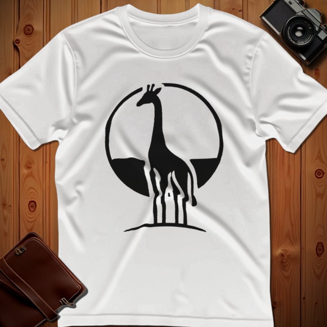 Giraffe Tee β Minimalist β Bold Vibrant Art