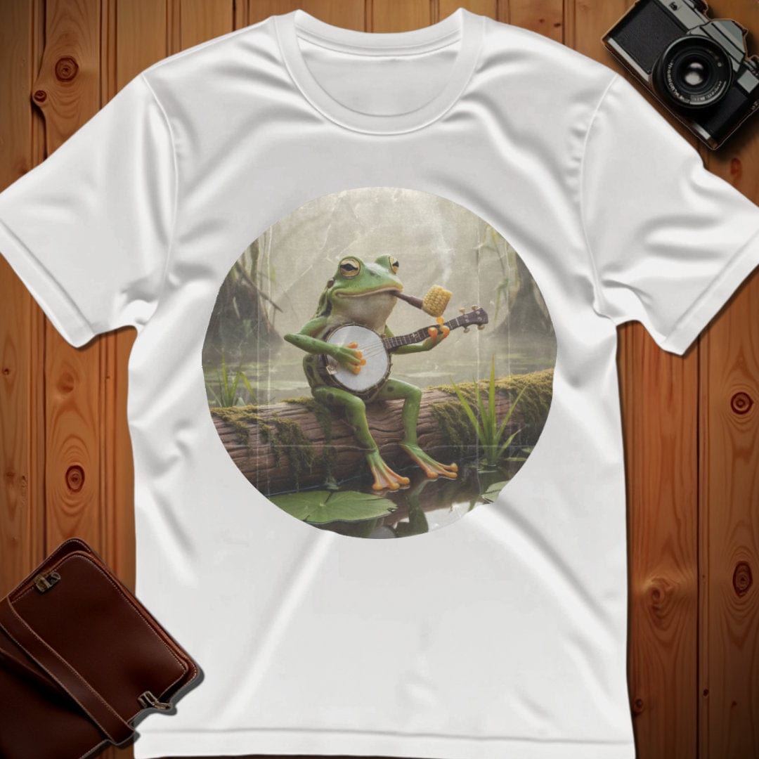 Frog Tee β Banjo β Bold Vibrant Art