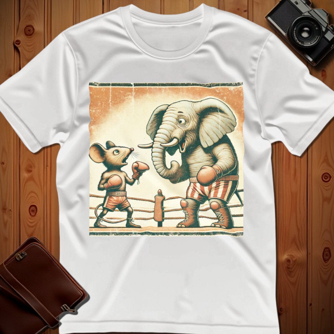 Mouse, Elephant Tee β Boxing Match β Boxing β Bold Vibrant Art