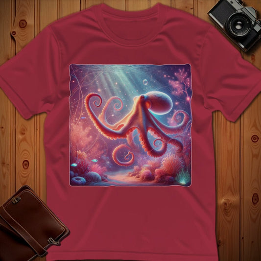 Octopus Tee – Majestic Underwater – Bold Vibrant Art