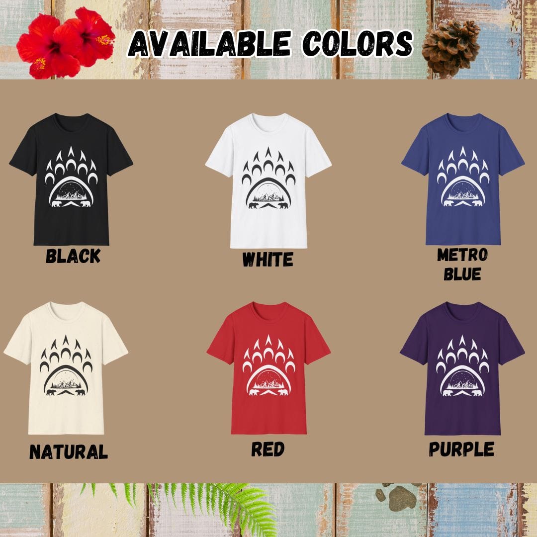 Bear Tee – Paw – Bold Vibrant Art