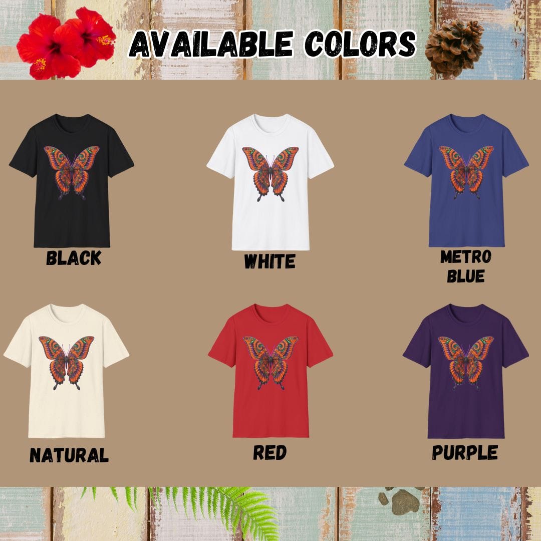 Butterfly Tee – Bright – Bold Vibrant Art