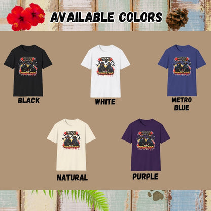 Crows Tee – Attempted Murder – Bold Vibrant Art