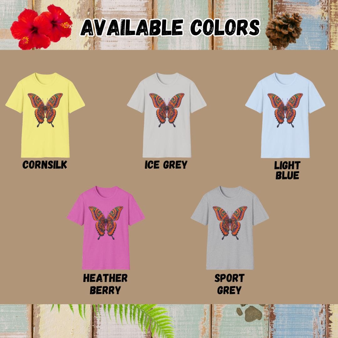 Butterfly Tee – Bright – Bold Vibrant Art