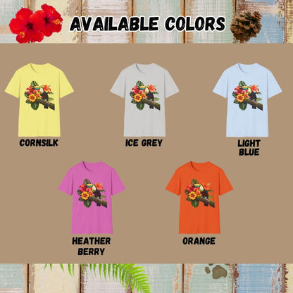 Vibrant Toucan T-Shirt - Bold Tropical Bird Graphic Tee