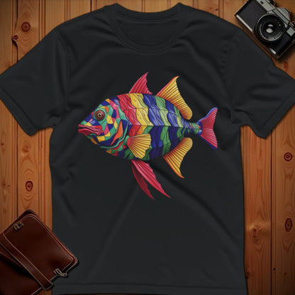 Fish Tee – Bright Pattern – Bold Vibrant Art