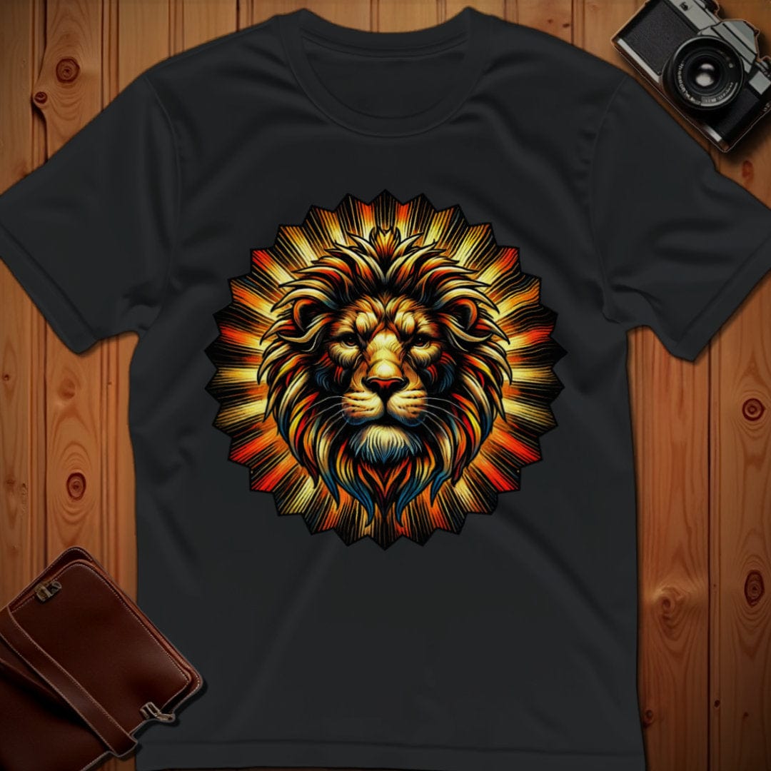 Lion Tee – Sunburst – Bold Vibrant Art