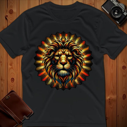 Lion Tee – Sunburst – Bold Vibrant Art