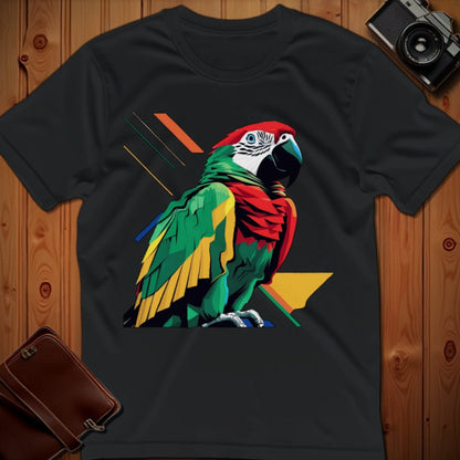 Parrot Tee – Geometric – Bold Vibrant Art