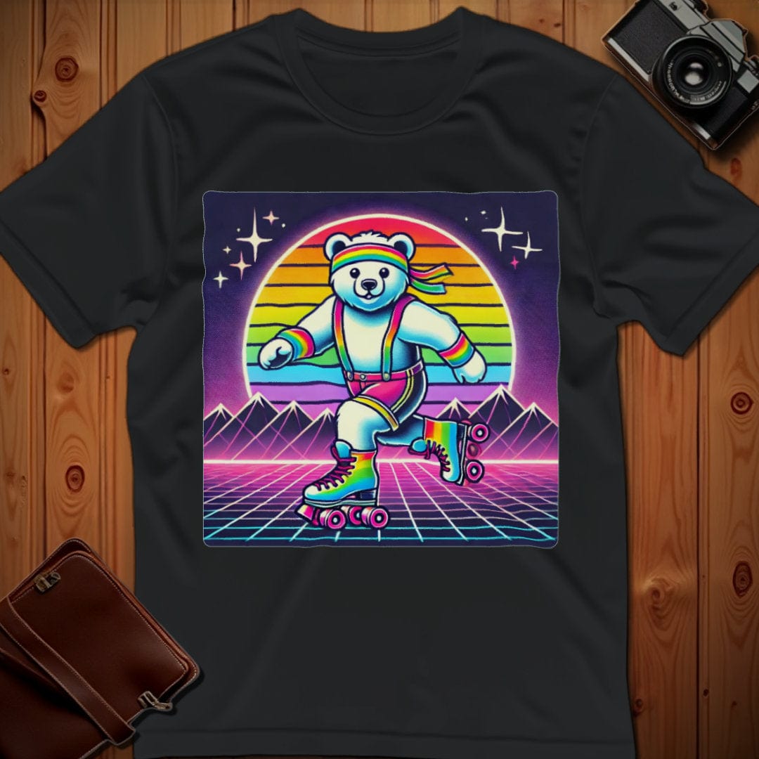 Bear Tee – 80's Roller Skating – Bold Vibrant Art