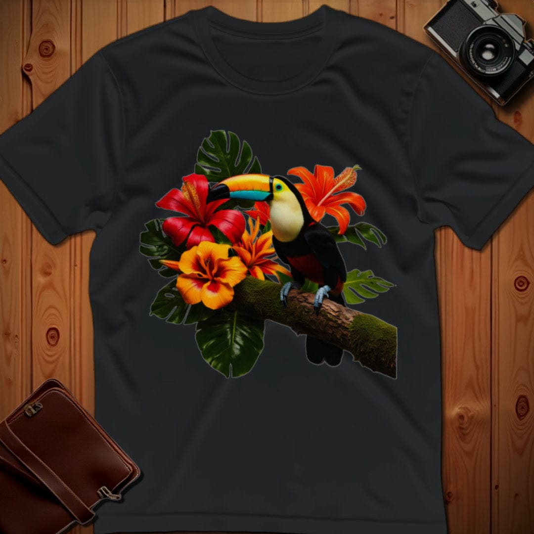 Vibrant Toucan T-Shirt - Bold Tropical Bird Graphic Tee