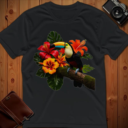 Vibrant Toucan T-Shirt - Bold Tropical Bird Graphic Tee