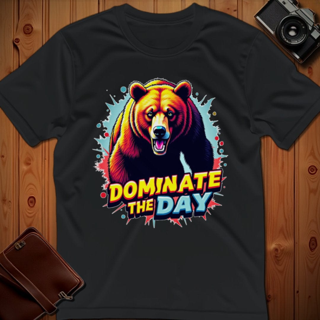 Bear Tee – Dominate the Day – Bold Vibrant Art