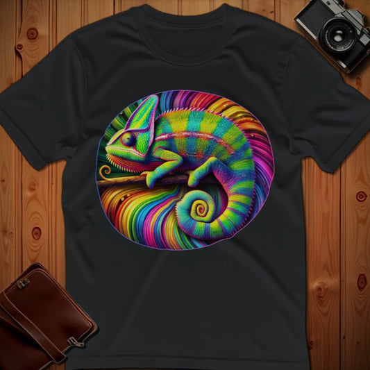 Chameleon Tee – Rainbow – Bold Vibrant Art