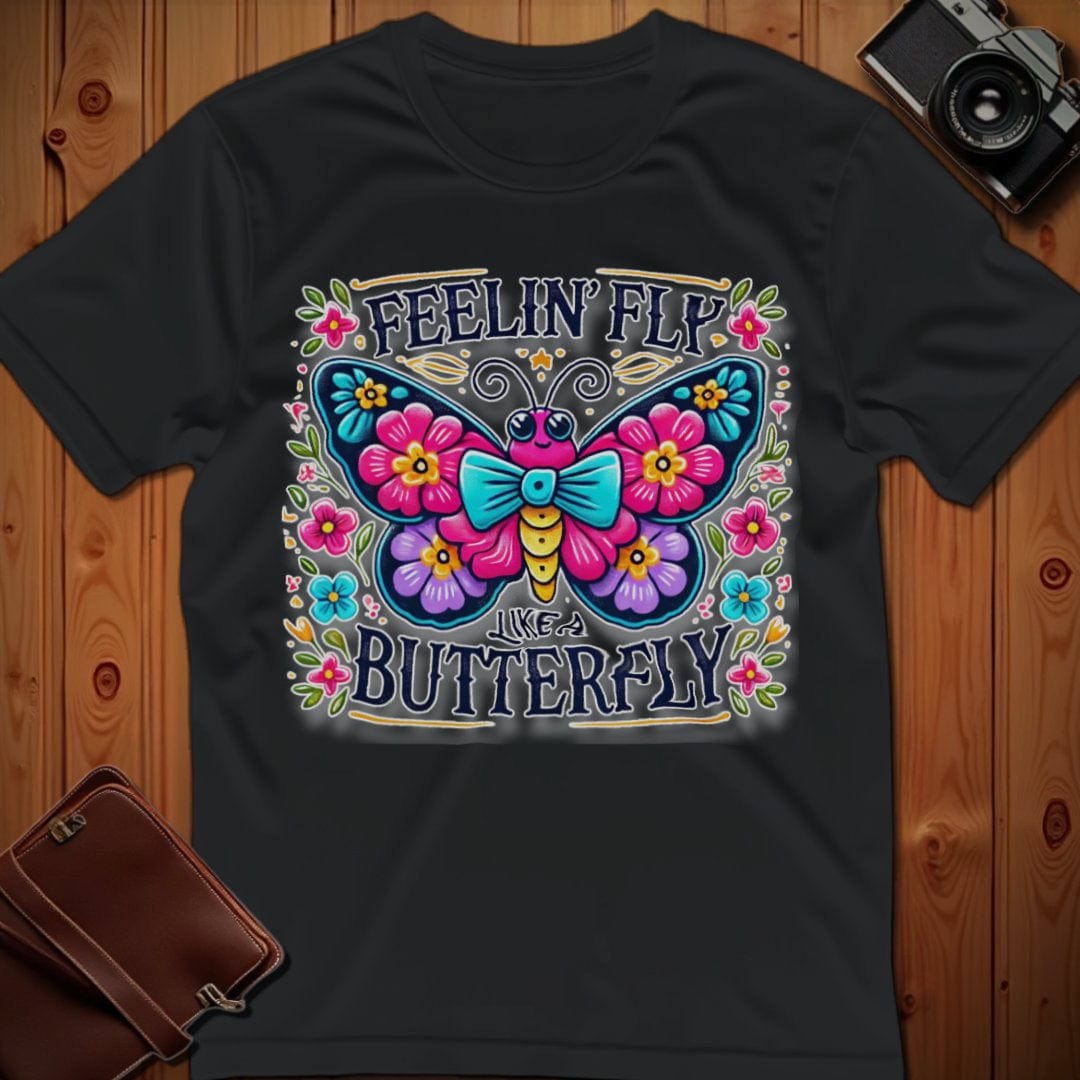Butterfly Tee – Feelin Fly Like A – Bold Vibrant Art