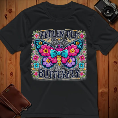 Butterfly Tee – Feelin Fly Like A – Bold Vibrant Art