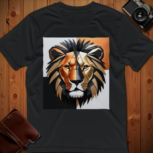 Lion Tee – Geometric – Bold Vibrant Art