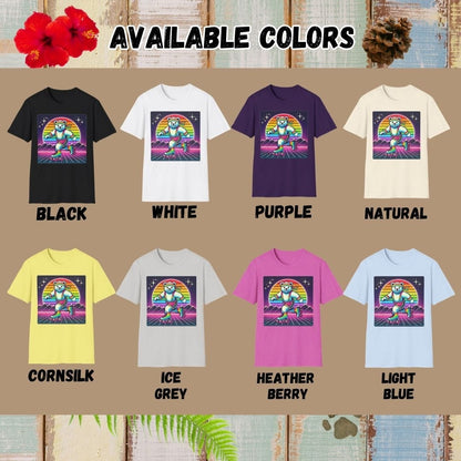 Bear Tee – 80's Roller Skating – Bold Vibrant Art