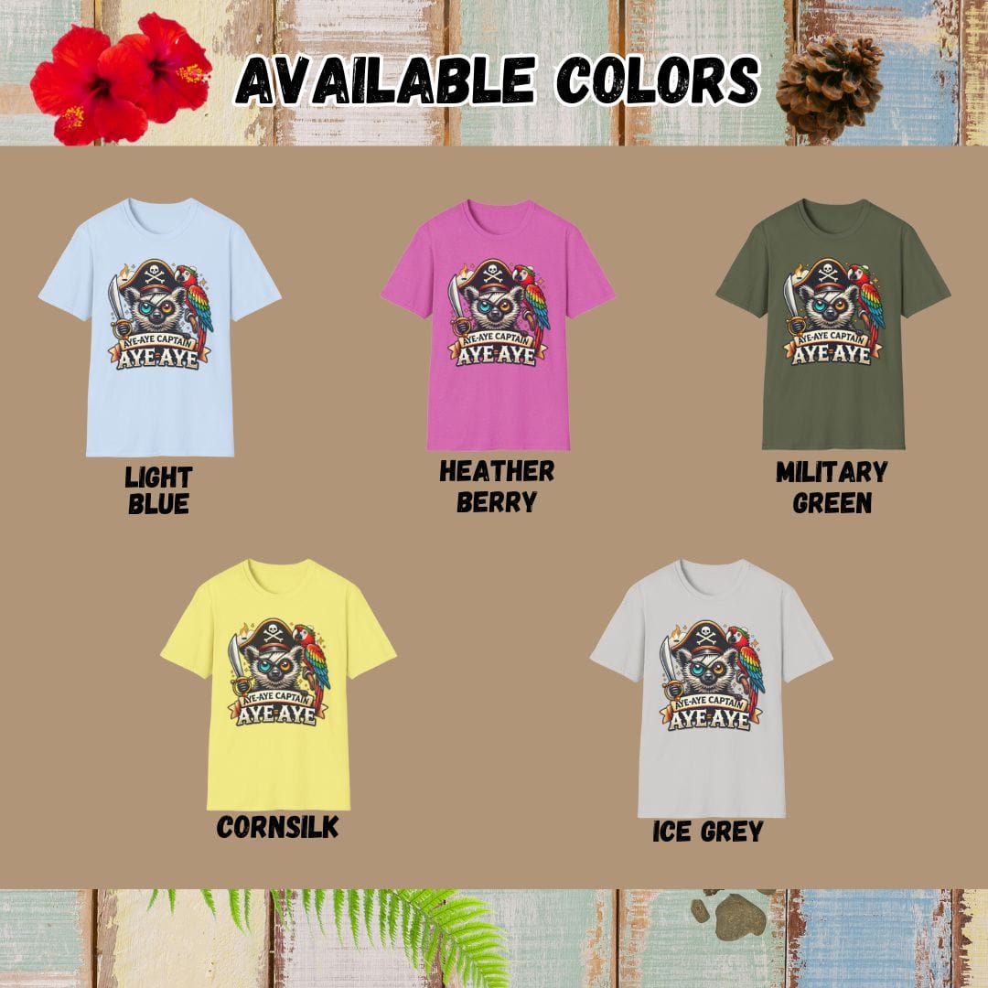 Aye Aye Tee – Aye Aye Captain – Bold Vibrant Art