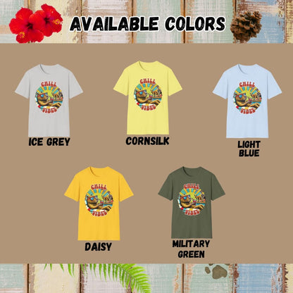 Capybara Tee – Chill Vibes – Bold Vibrant Art