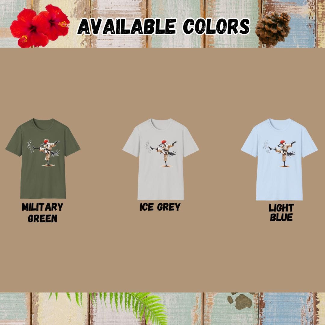 Secretary Bird Tee –  Martial Artist – Bold Vibrant Art