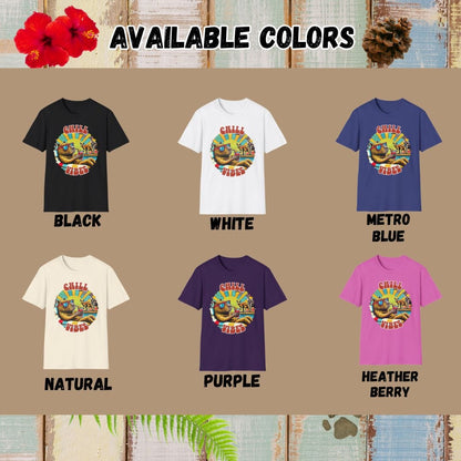 Capybara Tee – Chill Vibes – Bold Vibrant Art