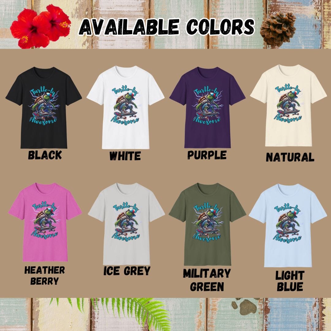 Turtle Tee – Turtle-ly Awesome– Bold Vibrant Art
