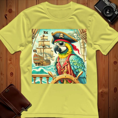 Parrot Tee – Pirate – Bold Vibrant Art | Festival & Party Wear