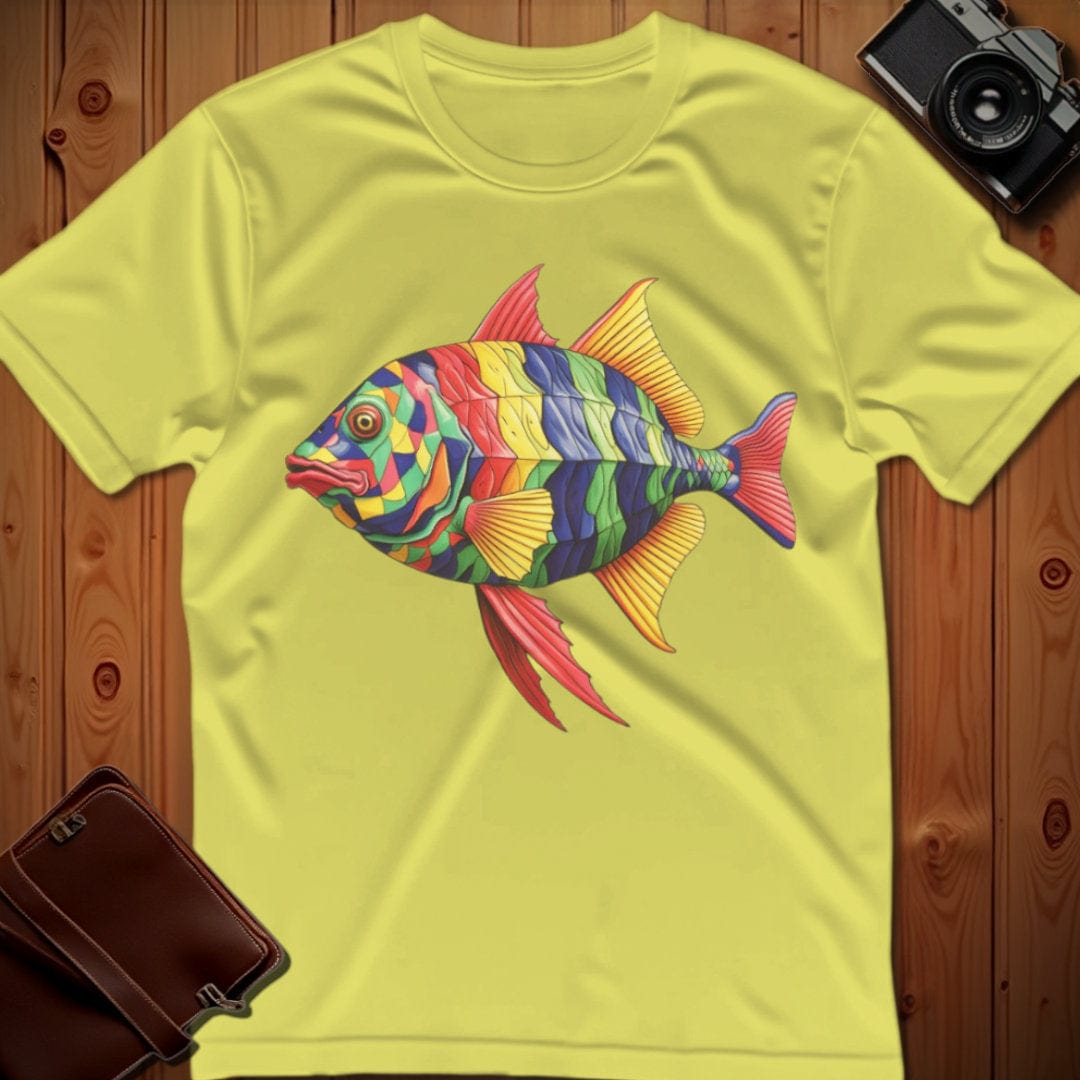 Fish Tee – Bright Pattern – Bold Vibrant Art