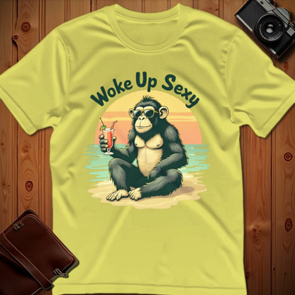 Chimpanzee Tee – Woke Up Sexy – Bold Vibrant Graphic | Outdoor Adventure