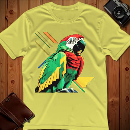 Parrot Tee – Geometric – Bold Vibrant Art
