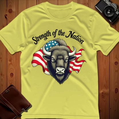Bison Tee – Strength of the Nation – Bold Vibrant Art