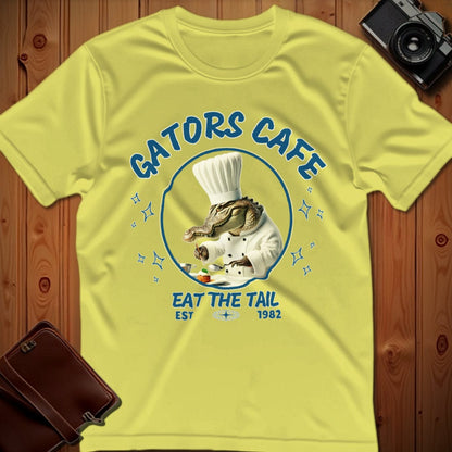 Alligator Tee – Gators Cafe – Bold Vibrant Graphic | for Animal Lovers