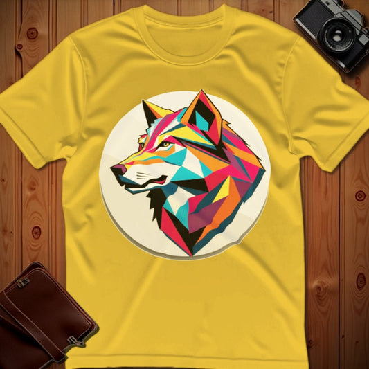 Wolf Tee – Geometric – Bold Vibrant Art | Weekend Casual Wear