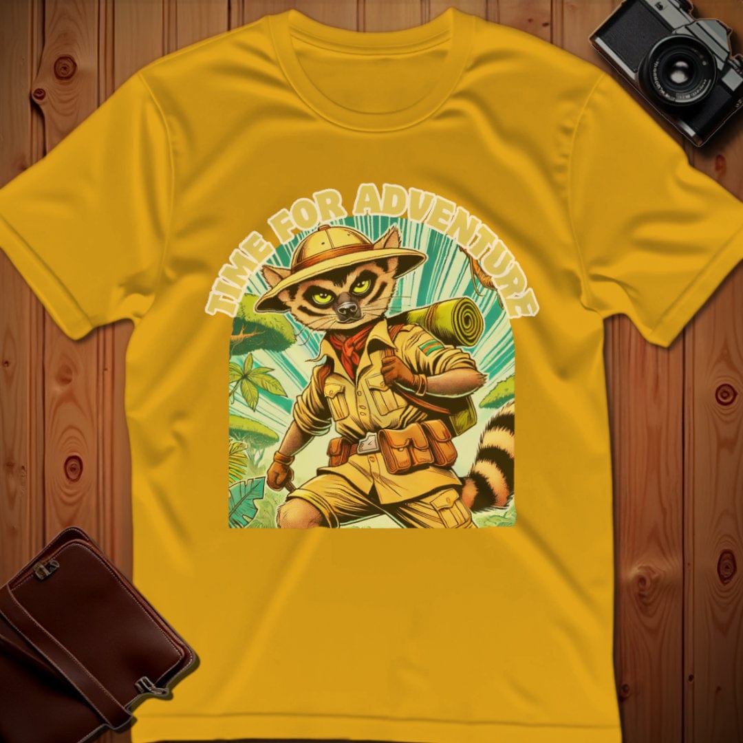 Fossa Tee – Time For Adventure – Bold Vibrant Art