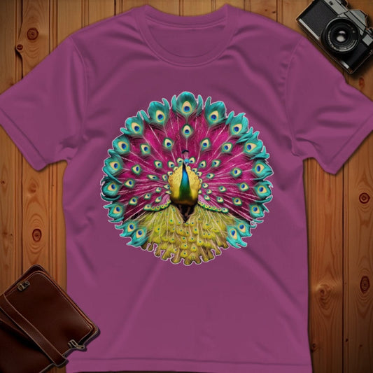 Peacock T-Shirt – Bold Vibrant Graphic | Weekend Casual Wear