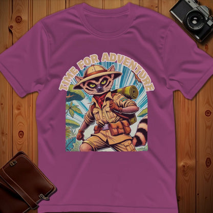 Fossa Tee – Time For Adventure – Bold Vibrant Art