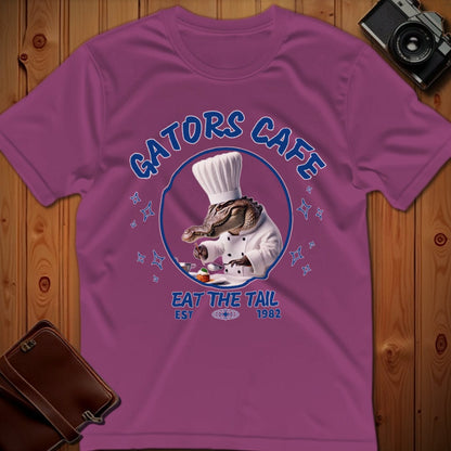 Alligator Tee – Gators Cafe – Bold Vibrant Graphic | for Animal Lovers
