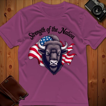Bison Tee – Strength of the Nation – Bold Vibrant Art