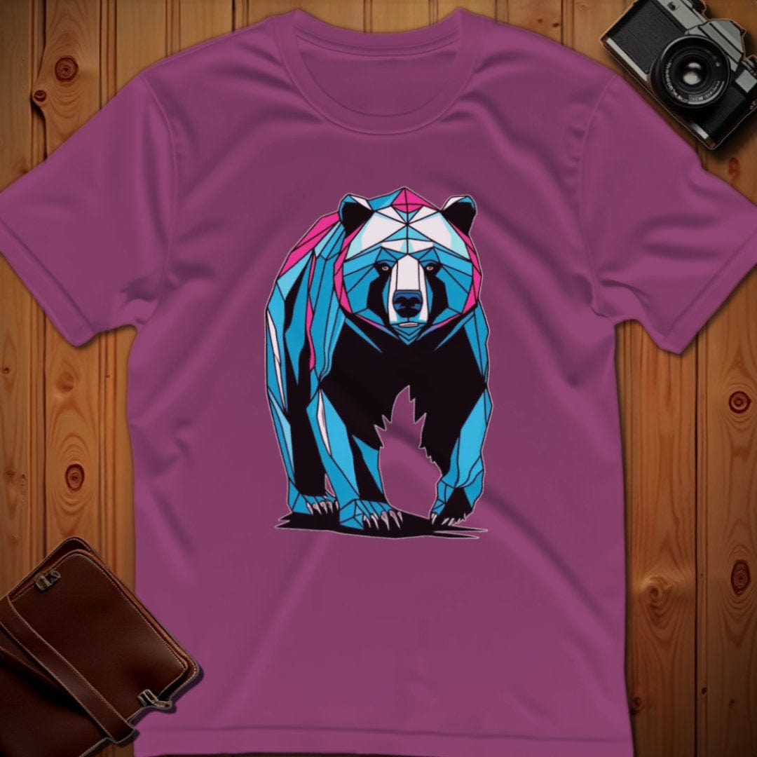 Bear Tee – Geometric – Bold Vibrant Art