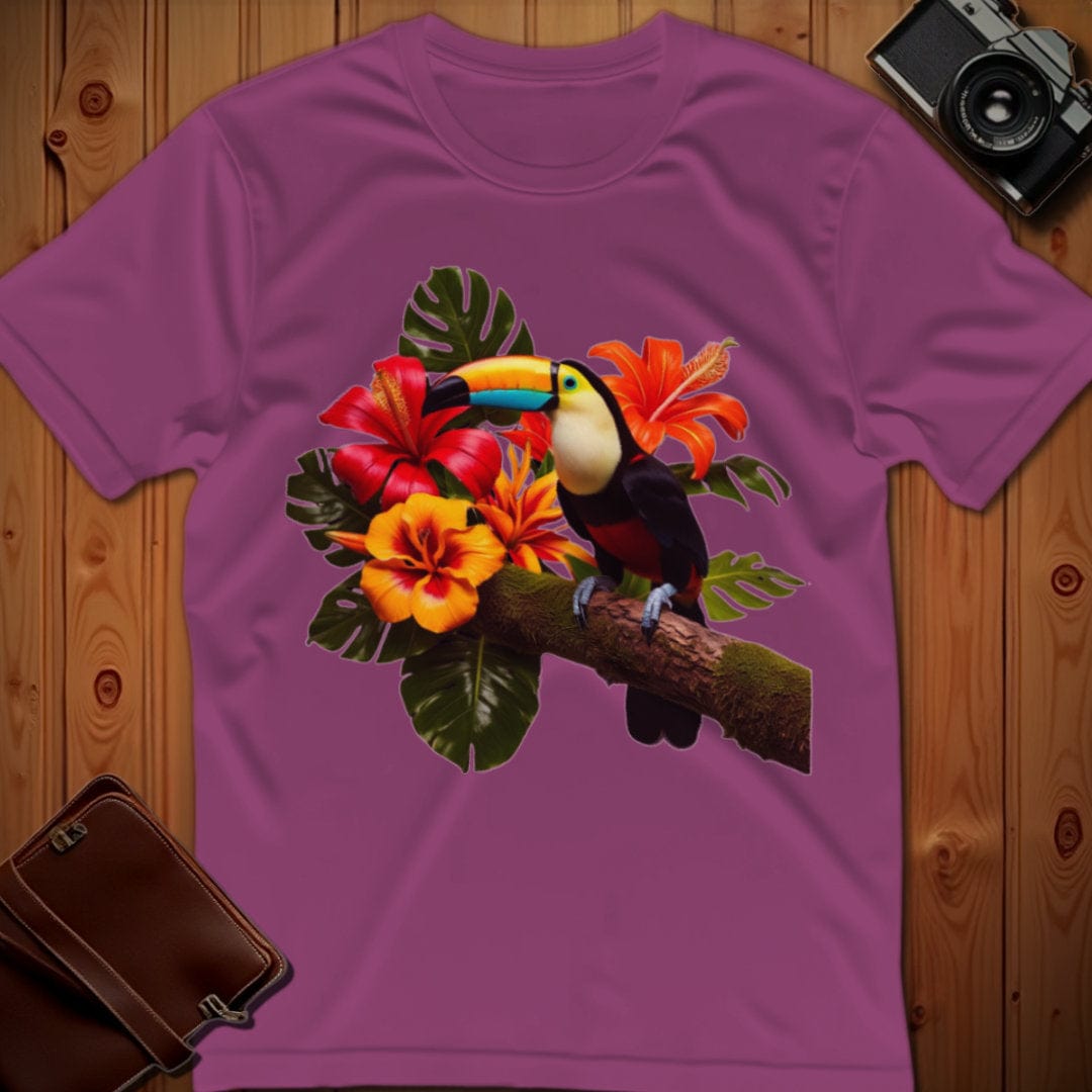 Vibrant Toucan T-Shirt - Bold Tropical Bird Graphic Tee