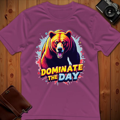 Bear Tee – Dominate the Day – Bold Vibrant Art