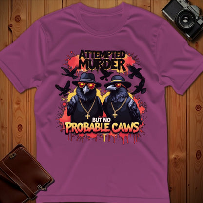 Crows Tee – Attempted Murder – Bold Vibrant Art